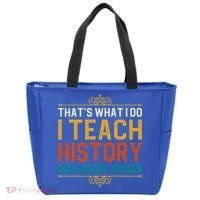 That's What I Do I Read History And I Know Things Teacher Gift Tote Bag thumb 0