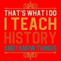 That's What I Do I Read History And I Know Things Teacher Gift Santa Hat thumb 1