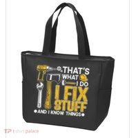 That's What I Do I Fix Stuff And I Know Things Funny Saying Tote Bag thumb 3