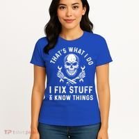 That's What I Do I Fix Stuff And I Know Things Mechanic Gift Women's T-Shirt thumb 4