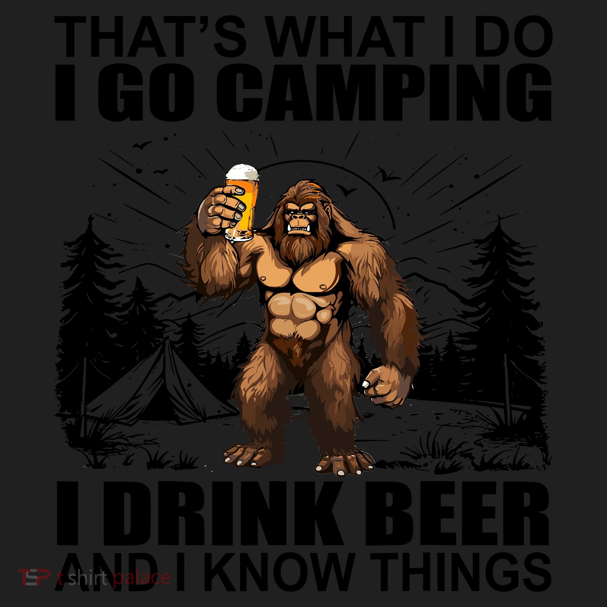 Thats What I Do I Go Camping I Drink Beer And I Know Things Women's Sweatshirt