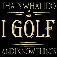 ThatS What I Do I Golf And I Know Things Golfer Golf Lovers Women's Hoodie thumb 2