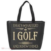 ThatS What I Do I Golf And I Know Things Golfer Golf Lovers Tote Bag thumb 0