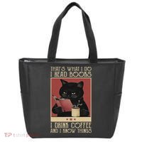 Thats What I Do I Read Books Drink Coffee And I Know Things Tote Bag thumb 0