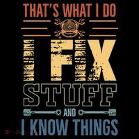 That's What I Do I Fix Stuff And I Know Things Mechanic Women's Hoodie thumb 2