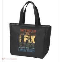 That's What I Do I Fix Stuff And I Know Things Mechanic Tote Bag thumb 3