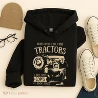 Thats What I Do I Ride Tractors Farmer Cowboy Hoodie thumb 4