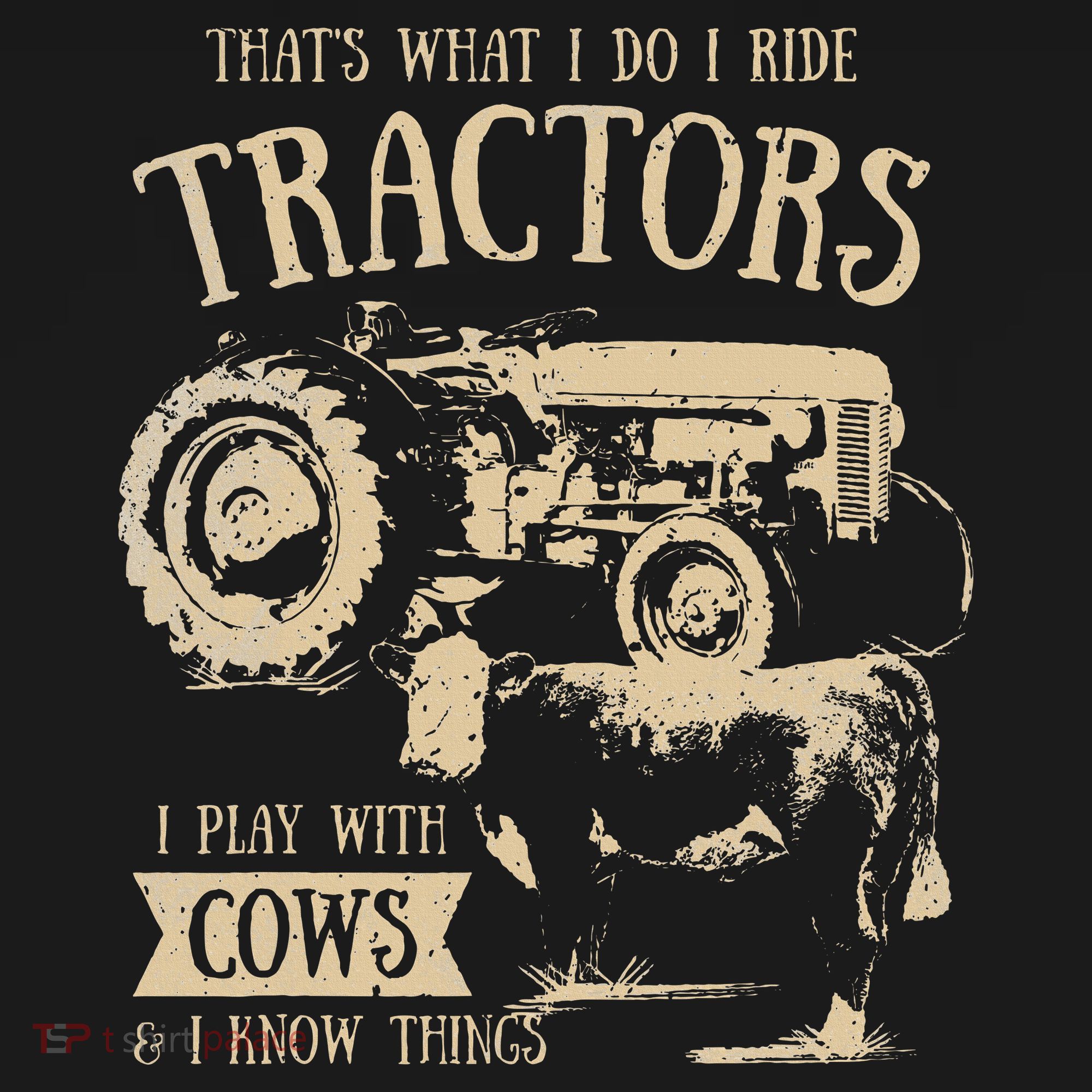 Thats What I Do I Ride Tractors Farmer Cowboy Women's Hoodie