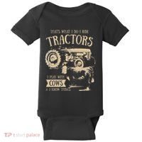 Thats What I Do I Ride Tractors Farmer Cowboy Baby Bodysuit thumb 0