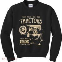 Thats What I Do I Ride Tractors Farmer Cowboy Kids Sweatshirt thumb 0