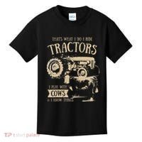 Thats What I Do I Ride Tractors Farmer Cowboy Kids T-Shirt thumb 0