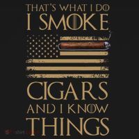 ThatS What I Do I Smoke Cigars And I Know Things Mousepad thumb 1