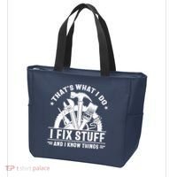 That's What I Do I Fix Stuff And I Know Things Funny Saying Tote Bag thumb 3