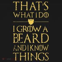 Thats What I Do I Grow A Beard And I Know Things USA-Made Doggie Bandana thumb 2