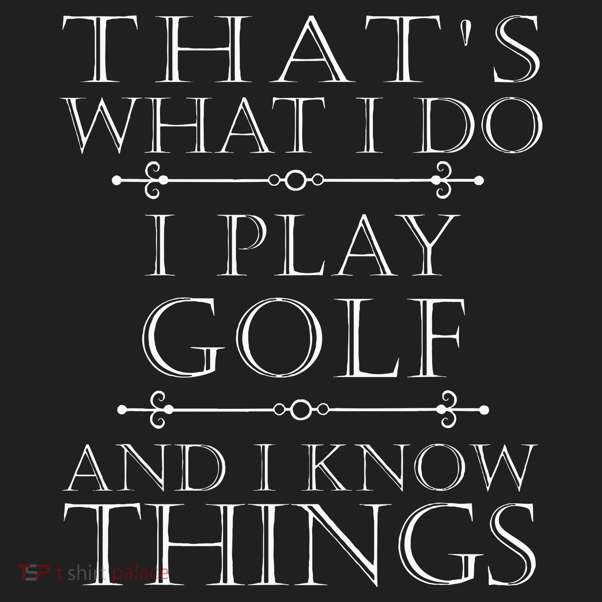 That's What I Do I Play Golf Funny Golfer Golfing Beanie