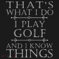 That's What I Do I Play Golf Funny Golfer Golfing Coaster thumb 2
