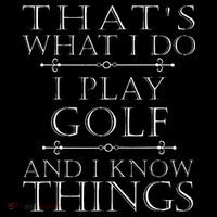 That's What I Do I Play Golf Funny Golfer Golfing Women's Hoodie thumb 2