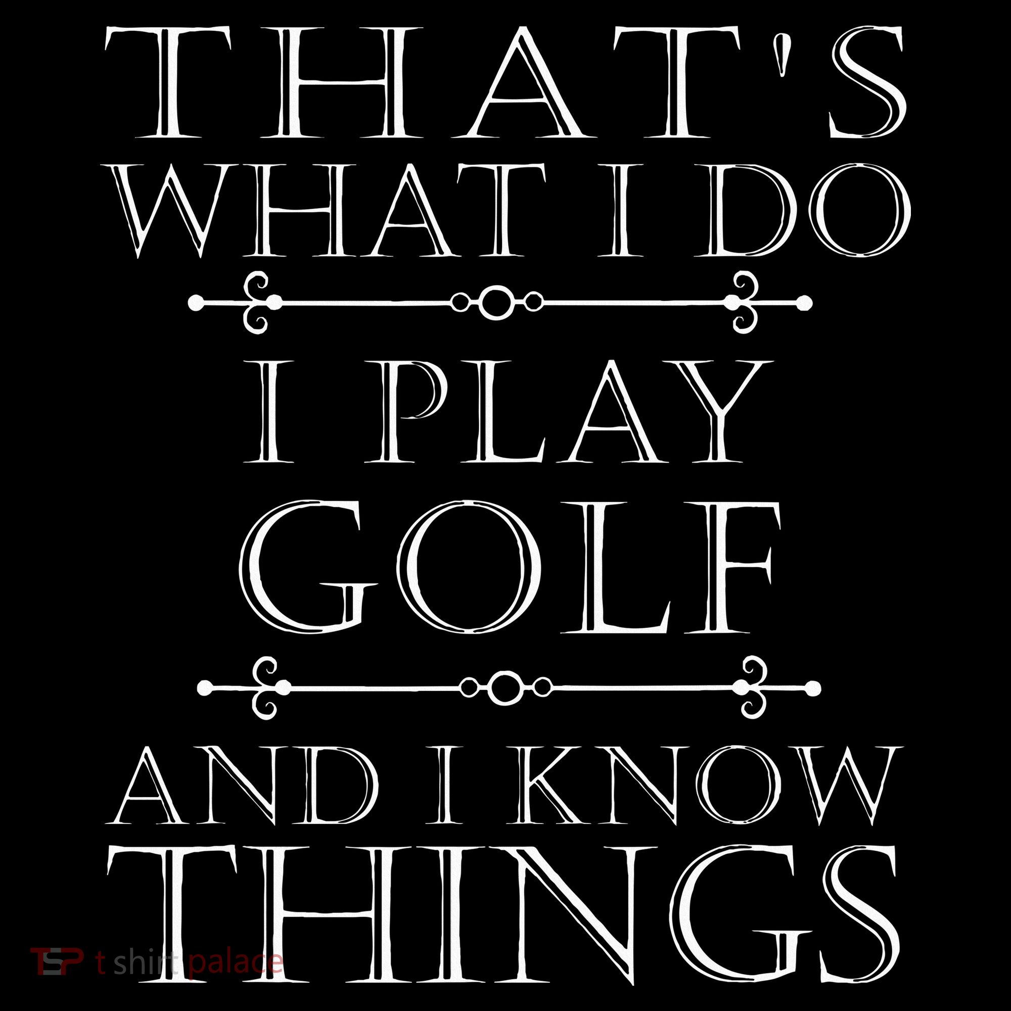 That's What I Do I Play Golf Funny Golfer Golfing Women's Hoodie