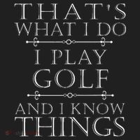 That's What I Do I Play Golf Funny Golfer Golfing Hat thumb 2