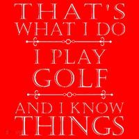 That's What I Do I Play Golf Funny Golfer Golfing Santa Hat thumb 1