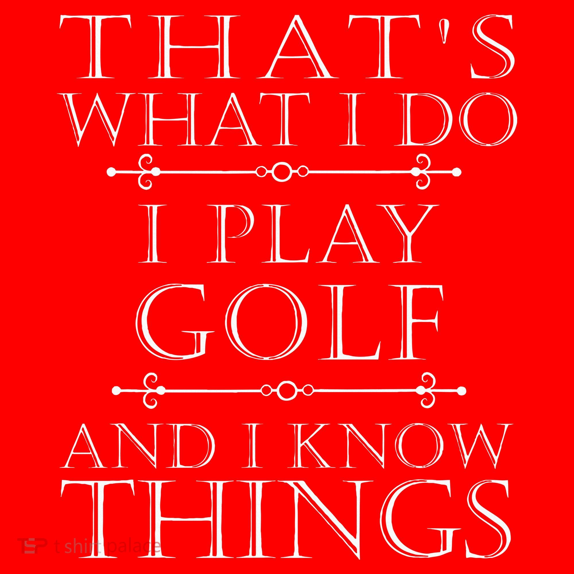 That's What I Do I Play Golf Funny Golfer Golfing Santa Hat