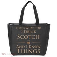 That’s What I Do I Drink Scotch And I Know Things Tote Bag thumb 0
