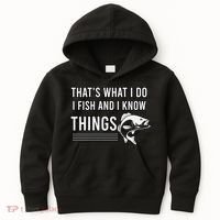 That's What I Do I Fish And I Know Things, Gift For Fish Lovers Kids Hoodie thumb 0