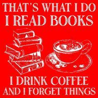 ThatS What I Do I Read Books I Drink Coffee I Forget Things Santa Hat thumb 1