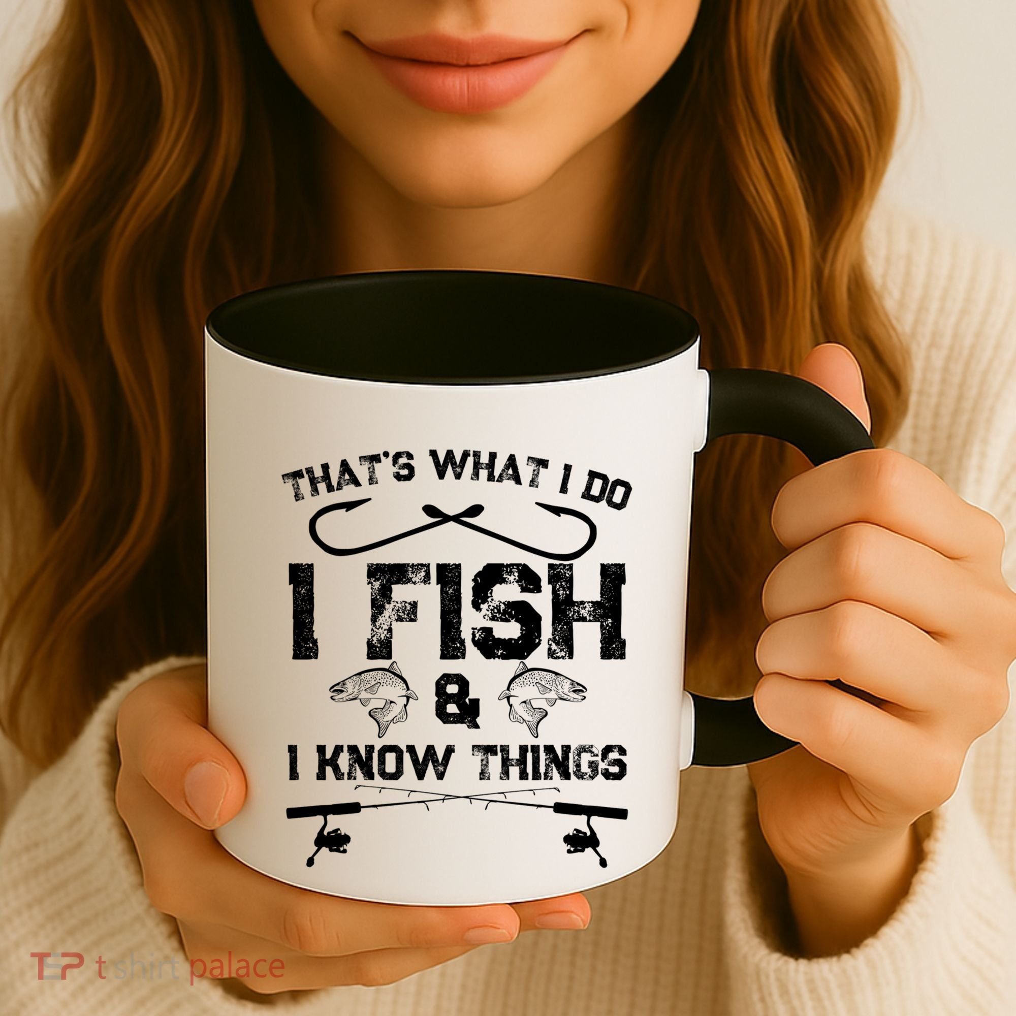 ThatS What I Do I Fish And I Know Things Fishing Gift Coffee Mug