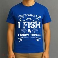 ThatS What I Do I Fish And I Know Things Fishing Gift T-Shirt thumb 3