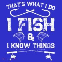 ThatS What I Do I Fish And I Know Things Fishing Gift Kids Sweatshirt thumb 2