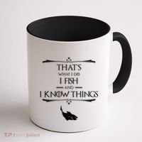 ThatS What I Do I Fish And I Know Things Funny Fishing Cute Gift Coffee Mug thumb 1