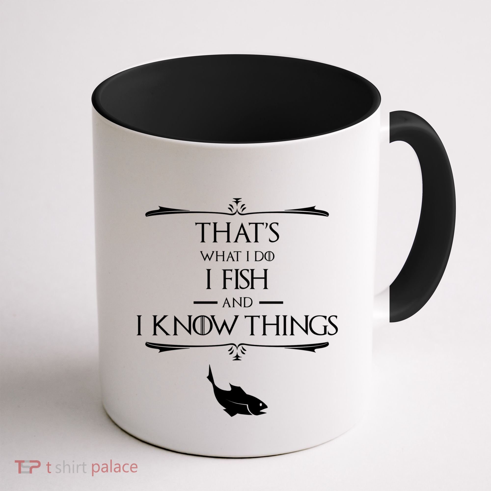ThatS What I Do I Fish And I Know Things Funny Fishing Cute Gift Coffee Mug
