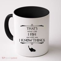 ThatS What I Do I Fish And I Know Things Funny Fishing Cute Gift Coffee Mug thumb 0