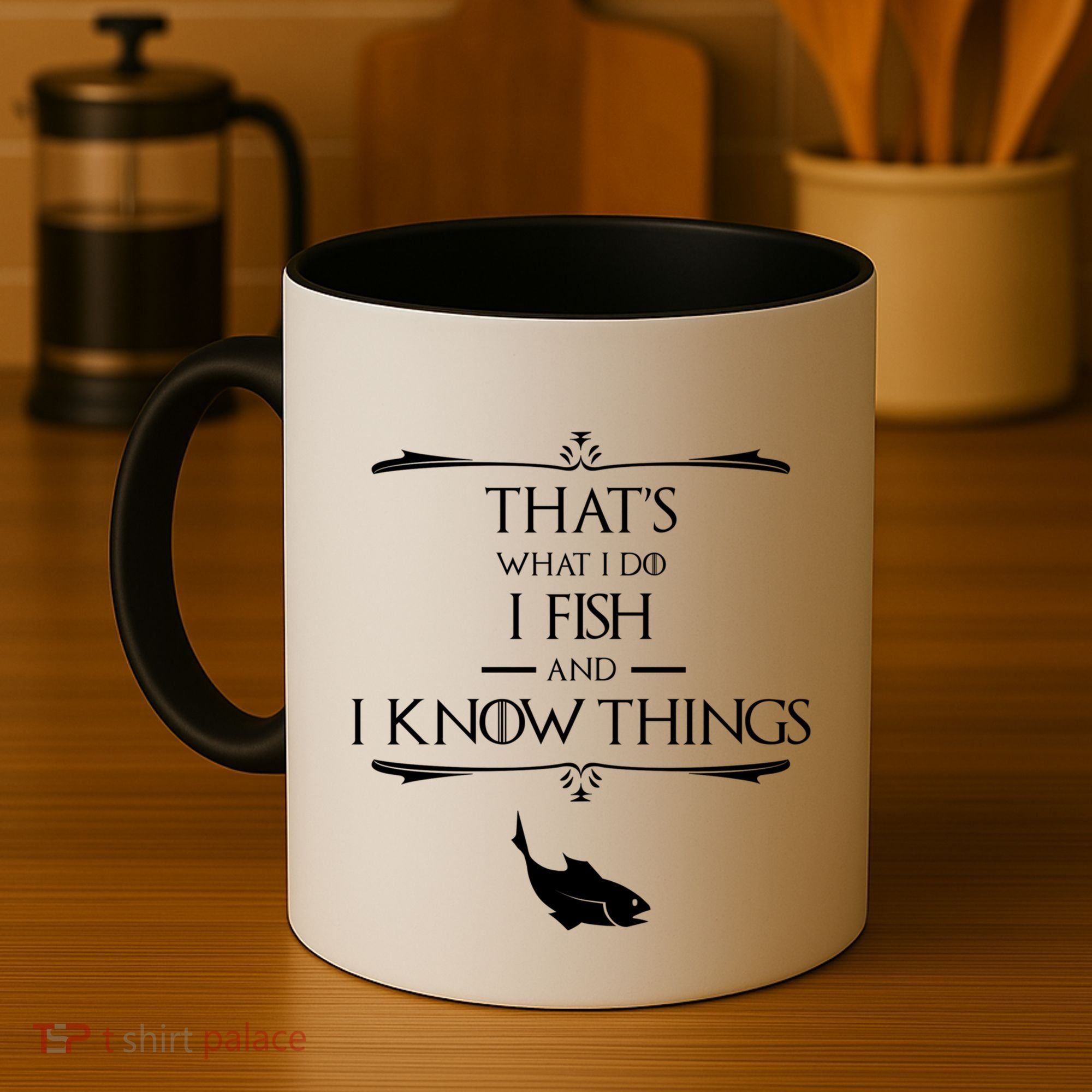 ThatS What I Do I Fish And I Know Things Funny Fishing Cute Gift Coffee Mug