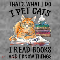 That's What I Do I Pet Cats I Read Books And I Know Things Toddler Hoodie thumb 2