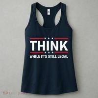 Think While It's Still Legal Stand Up For Freedom Women's Tank Top thumb 3