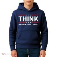 Think While It's Still Legal Stand Up For Freedom Kids Hoodie thumb 4