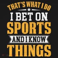 That’s What I Do I Bet on Sports and I Know Things Gambling  Coaster thumb 2