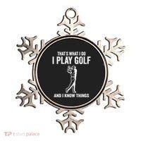 Thats What I Do I Play Golf And I Know Things Golfing Sport Gift Ornament thumb 0