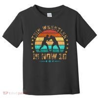 This Wrestler Is Now 10 Birthday Wrestling Toddler T-Shirt thumb 0