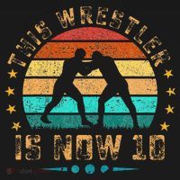 This Wrestler Is Now 10 Birthday Wrestling Visor thumb 3