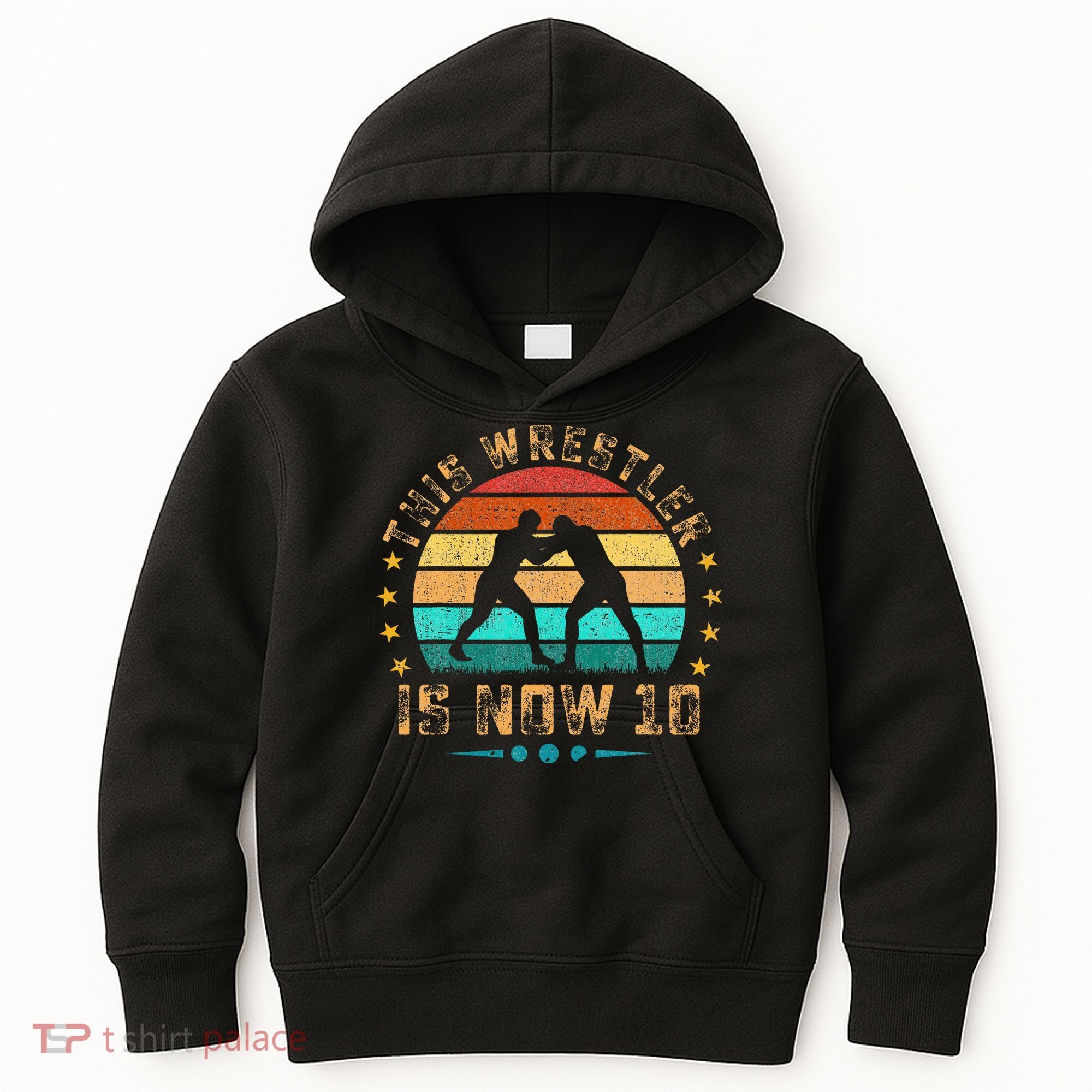 This Wrestler Is Now 10 Birthday Wrestling Kids Hoodie