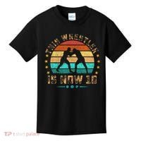 This Wrestler Is Now 10 Birthday Wrestling Kids T-Shirt thumb 0