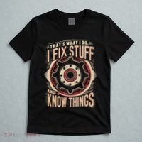 ThatS What I Do I Fix Stuff Vintage Mechanic Graphic T-Shirt thumb 5