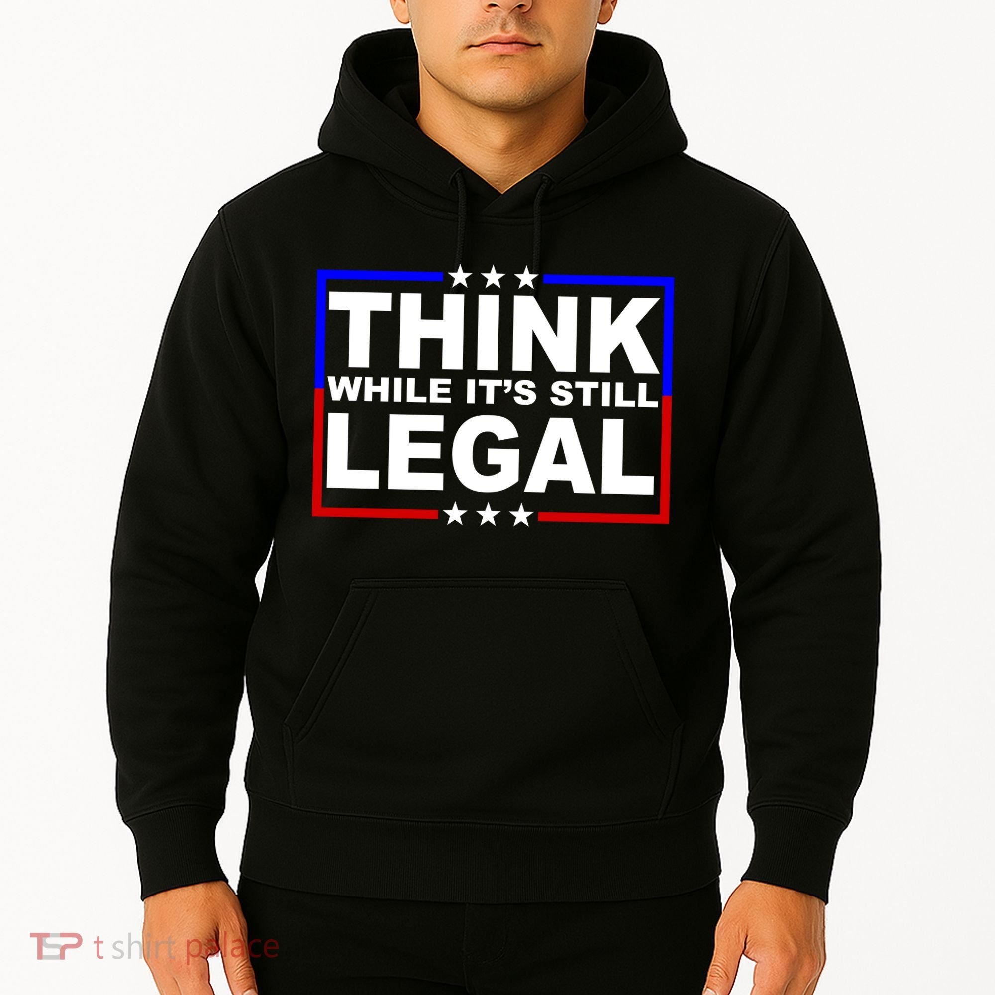 Think While It's Still Legal Logo Hoodie