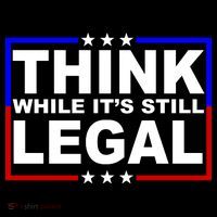 Think While It's Still Legal Logo Apron thumb 3