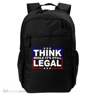 Think While It's Still Legal Logo Backpack