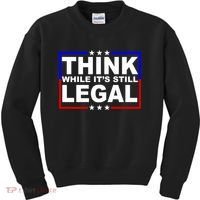 Think While It's Still Legal Logo Kids Sweatshirt thumb 0