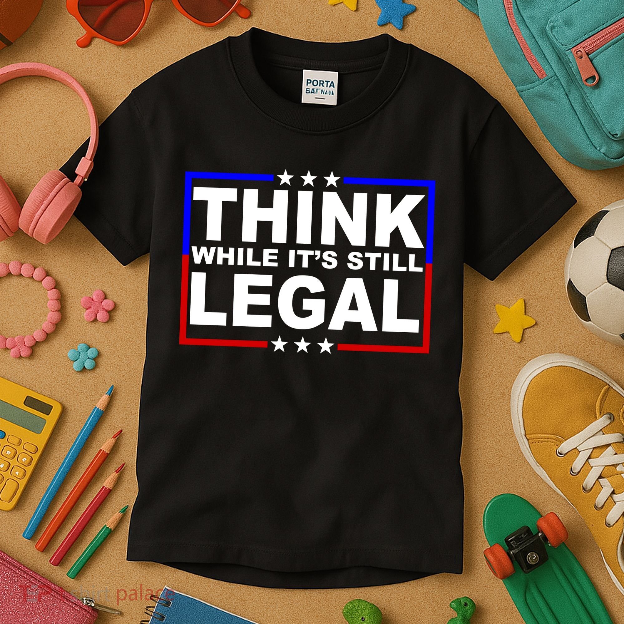 Think While It's Still Legal Logo Kids T-Shirt
